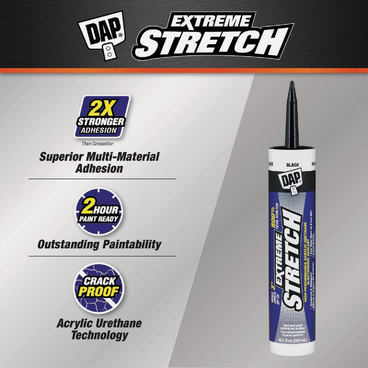 Image of Dap Extreme Stretch 10.1 Oz. Black Acrylic Urethane Premium Elastomeric Sealant