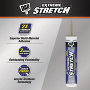 Image of Dap Extreme Stretch 10.1 Oz. Limestone Acrylic Urethane Premium Elastomeric Sealant