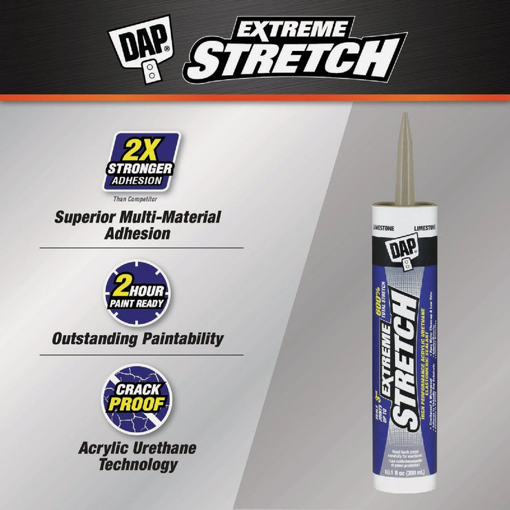 Image of Dap Extreme Stretch 10.1 Oz. Limestone Acrylic Urethane Premium Elastomeric Sealant