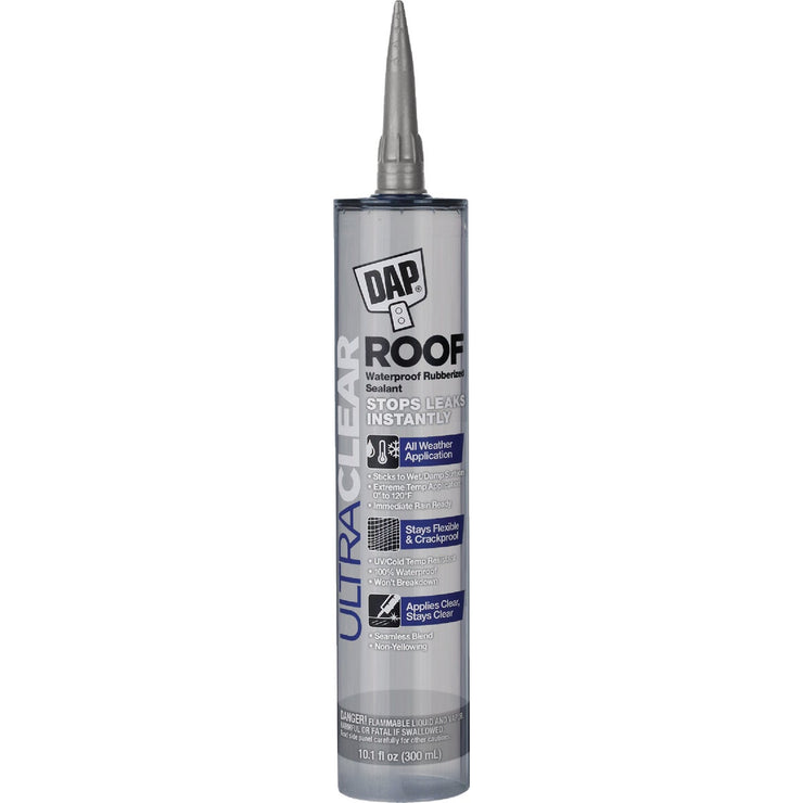 Image of Dap 10.1 Oz. Ultra Clear Waterproof Rubberized Roof Sealant