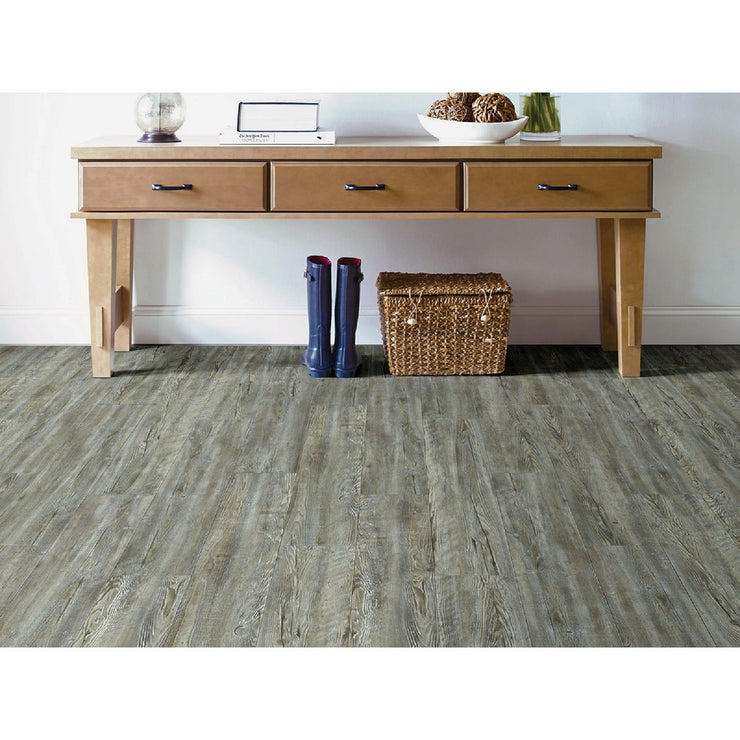 Image of Shaw Floorte Pro Weathered Barnboard 7 In. W x 48 In. L Vinyl Rigid Core Floor Plank (27.73 Sq. Ft./Case)