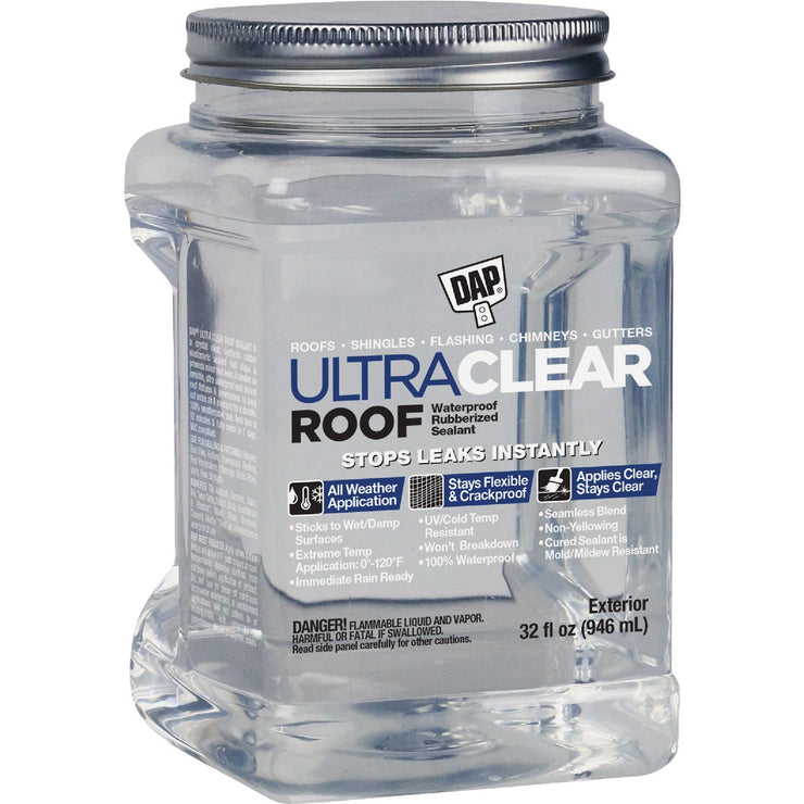 Image of Dap Ultra Clear Roof 32 Oz. Waterproof Rubberized Roof Sealant