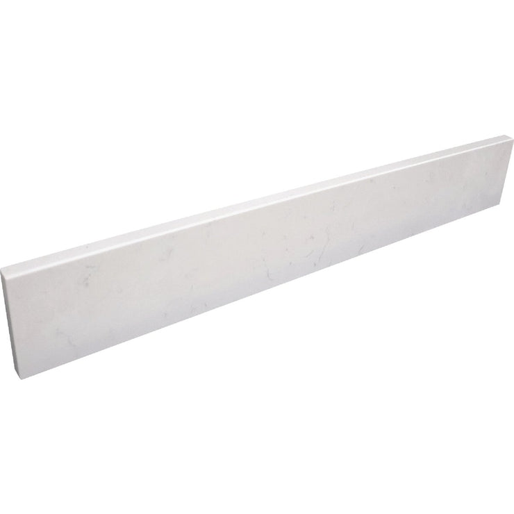 Image of Bertch Oasis 49 In. x 22.5 In. Jasmine White Veined Quartz Vanity Top with Rectangular Bowl