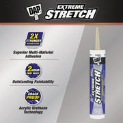 Image of Dap Extreme Stretch 10.1 Oz. Almond Acrylic Urethane Premium Elastomeric Sealant