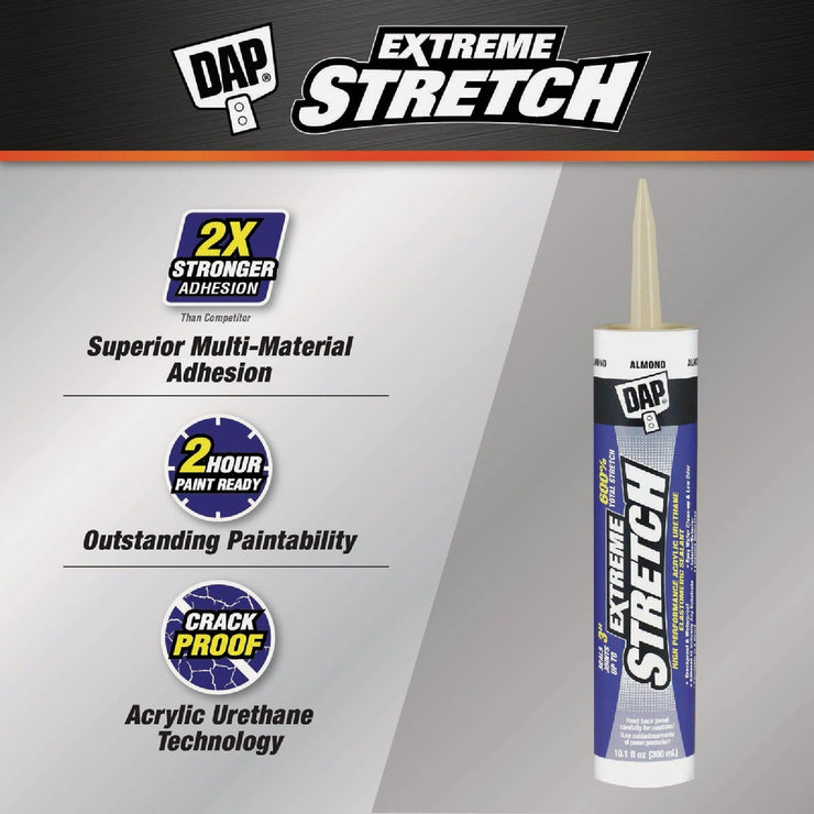 Image of Dap Extreme Stretch 10.1 Oz. Almond Acrylic Urethane Premium Elastomeric Sealant