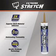Image of Dap Extreme Stretch 10.1 Oz. Tan Acrylic Urethane Premium Elastomeric Sealant