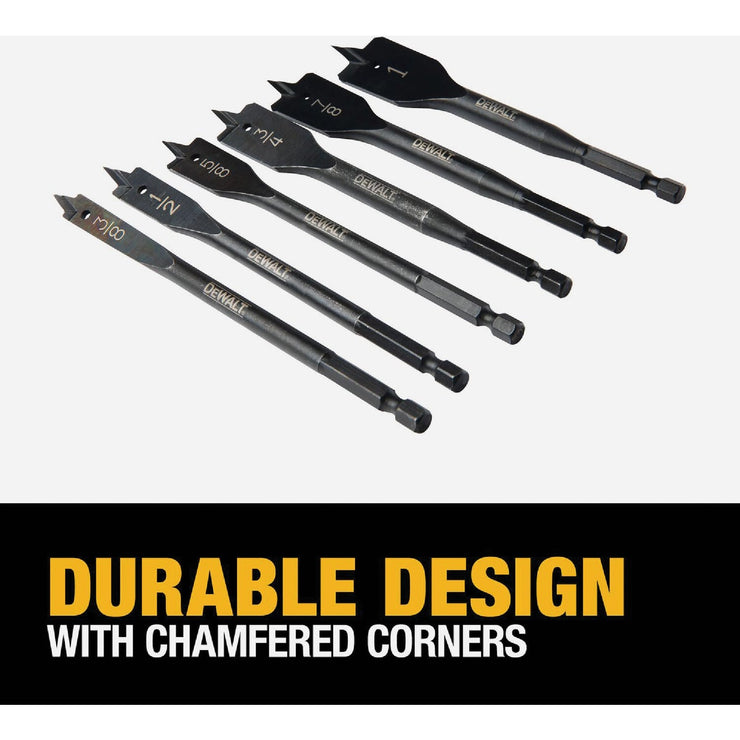 Image of DeWalt 6-Piece Heavy-Duty Spade Bit Set