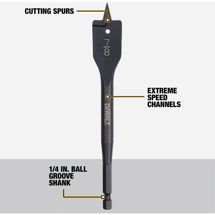 Image of DeWalt 6-Piece Heavy-Duty Spade Bit Set