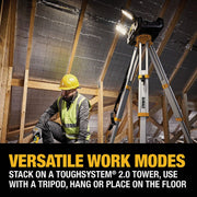 Image of DEWALT ToughSystem 2.0 20V/60V MAX Adjustable Work Light with Storage Tote