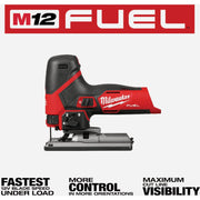 Image of Milwaukee M12 FUEL Brushless Barrel Grip Cordless Jig Saw (Tool Only)