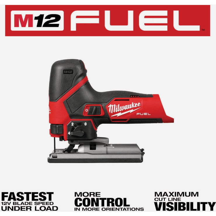 Image of Milwaukee M12 FUEL Brushless Barrel Grip Cordless Jig Saw (Tool Only)