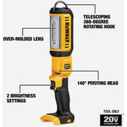 Image of DEWALT 20V MAX LED Hand Held Area Cordless Work Light (Tool Only)