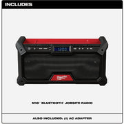Image of Milwaukee M18 Bluetooth Cordless Jobsite Radio (Tool Only)