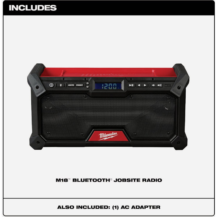 Image of Milwaukee M18 Bluetooth Cordless Jobsite Radio (Tool Only)