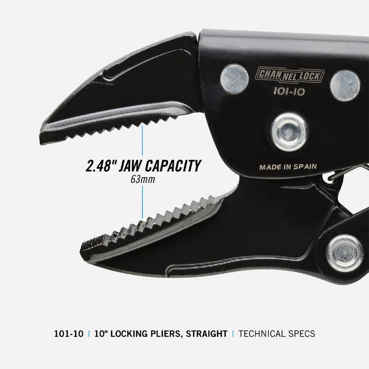 Image of Channellock 10 In. Straight Jaw Locking Pliers