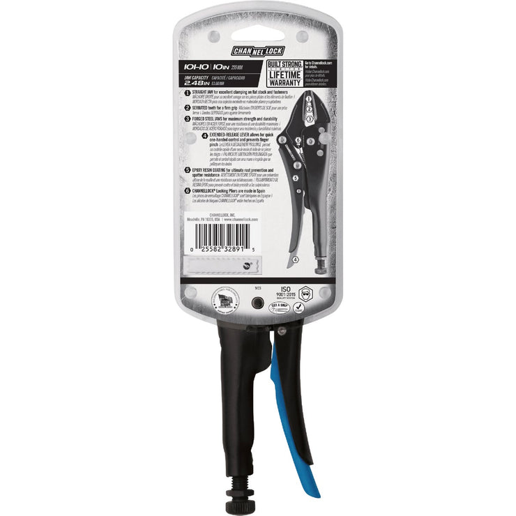 Image of Channellock 10 In. Straight Jaw Locking Pliers
