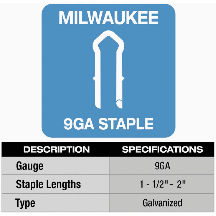 Image of Milwaukee M18 FUEL Brushless 9-Gauge Cordless Utility Fencing Stapler (Tool Only)