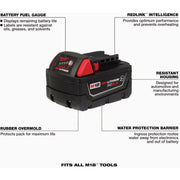 Image of Milwaukee M18 REDLITHIUM XC 18 Volt Lithium-Ion 5.0 Ah Resistant Tool Battery