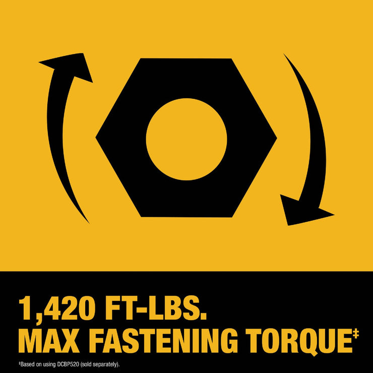 Image of DEWALT 20V MAX XR Brushless 3/4 In. High Torque Cordless Impact Wrench with Hog Ring Anvil (Tool Only)