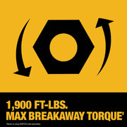 Image of DEWALT 20V MAX XR Brushless 3/4 In. High Torque Cordless Impact Wrench with Hog Ring Anvil (Tool Only)