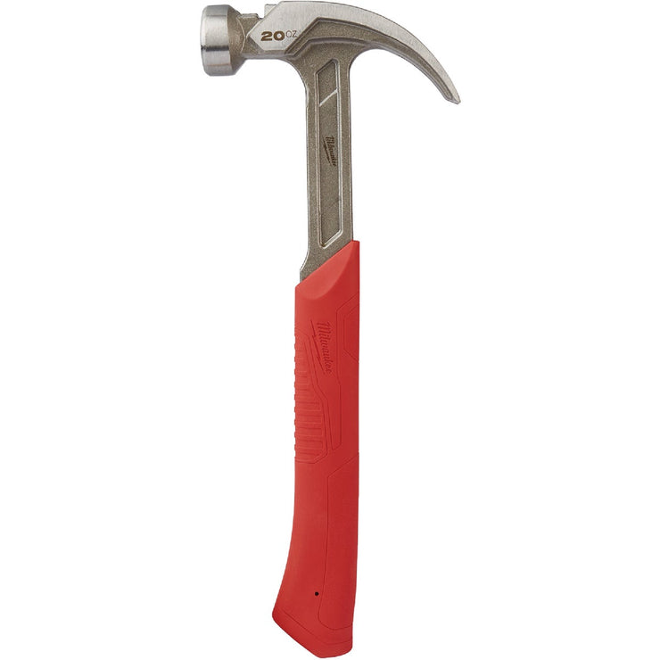 Image of Milwaukee 20 Oz. Smooth-Face Curved Claw Hammer with Steel Handle