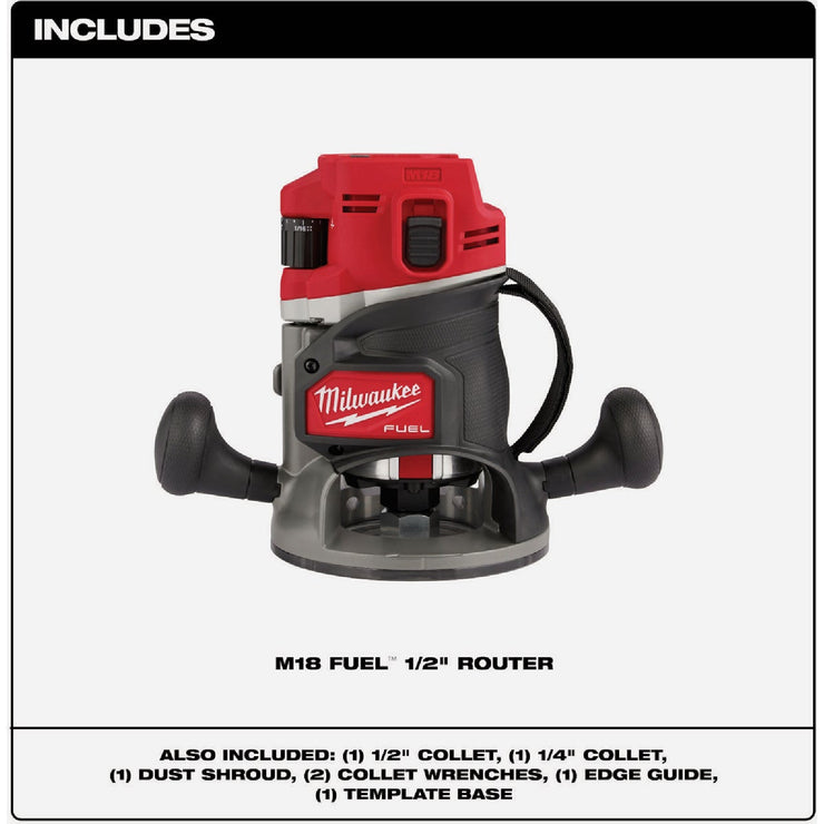 Image of Milwaukee M18 FUEL Brushless 1/2 In. Cordless Router