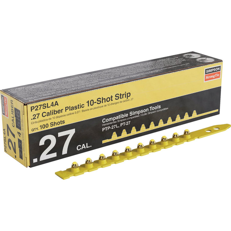 Image of Simpson Strong-Tie 0.27-Caliber Level 4 Yellow Powder Load 10-Shot Strip (100-Qty)
