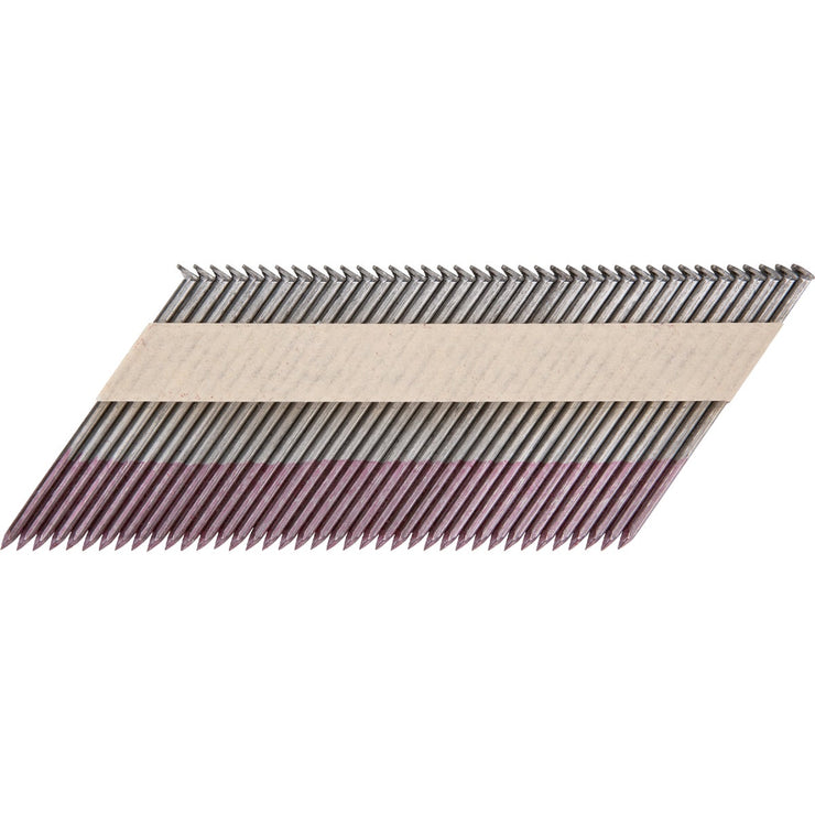 Image of Pro-Fit 3-1/4 In. x .131 In. 30 Degree Paper Tape Smooth Shank Round Head Brite Collated Stick Nails (2500 Ct.)