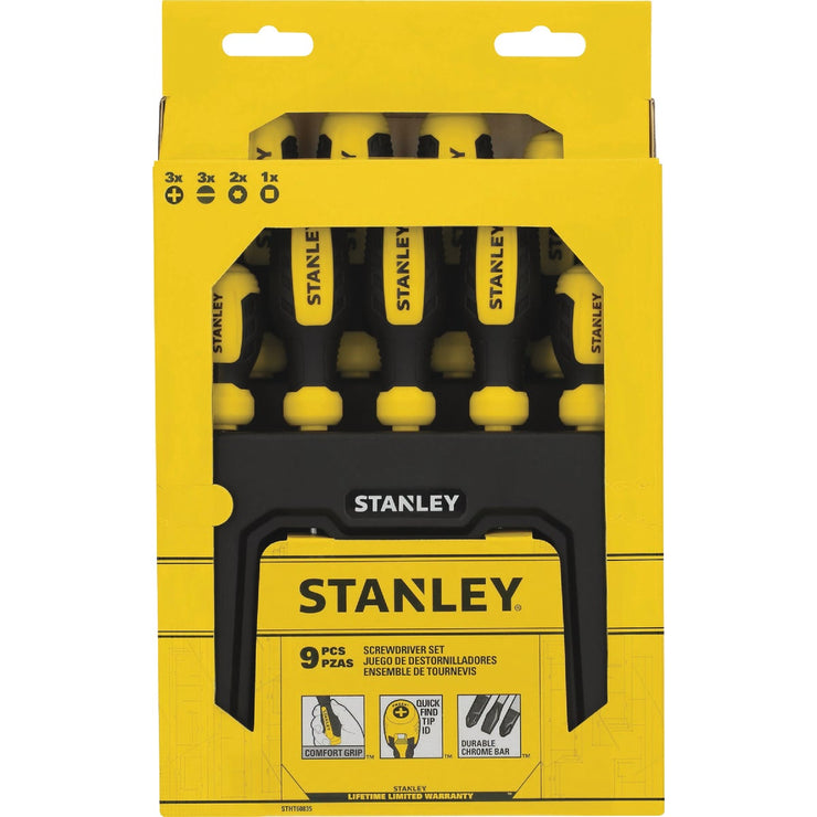 Image of Stanley Screwdriver Set with Stand (9-Piece)