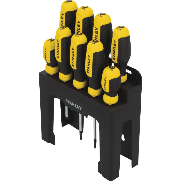 Image of Stanley Screwdriver Set with Stand (9-Piece)