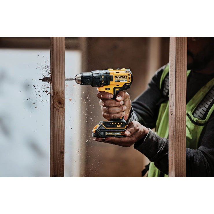 Image of DEWALT 20V MAX 2-Tool Brushless Compact Cordless Drill/Driver & Impact Driver Combo Kit with (2) 1.3 Ah Batteries & Charger