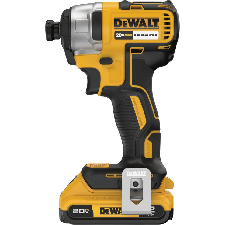 Image of DEWALT 20V MAX 2-Tool Brushless Compact Cordless Drill/Driver & Impact Driver Combo Kit with (2) 1.3 Ah Batteries & Charger