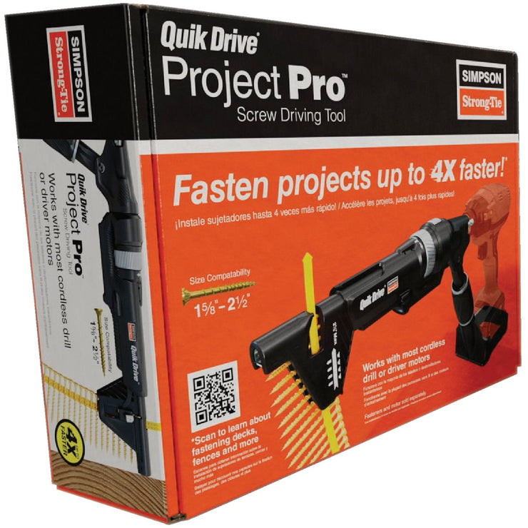 Simpson Strong-Tie Quik Drive Project Pro Screw Driving Tool – Hemlock ...