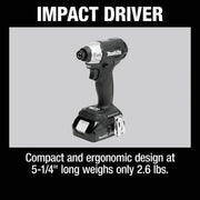 Image of Makita 2-Tool 18 Volt LXT Lithium-Ion Brushless Sub-Compact Hammer Drill/Driver & Impact Driver Cordless Tool Combo Kit