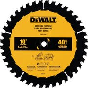 Image of DEWALT 10 In. 40-Tooth General Purpose Circular Saw Blade