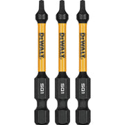 Image of DEWALT FlexTorq 2-1/4 In. #1 Square Insert Impact Screwdriver Bit (3-Pack)