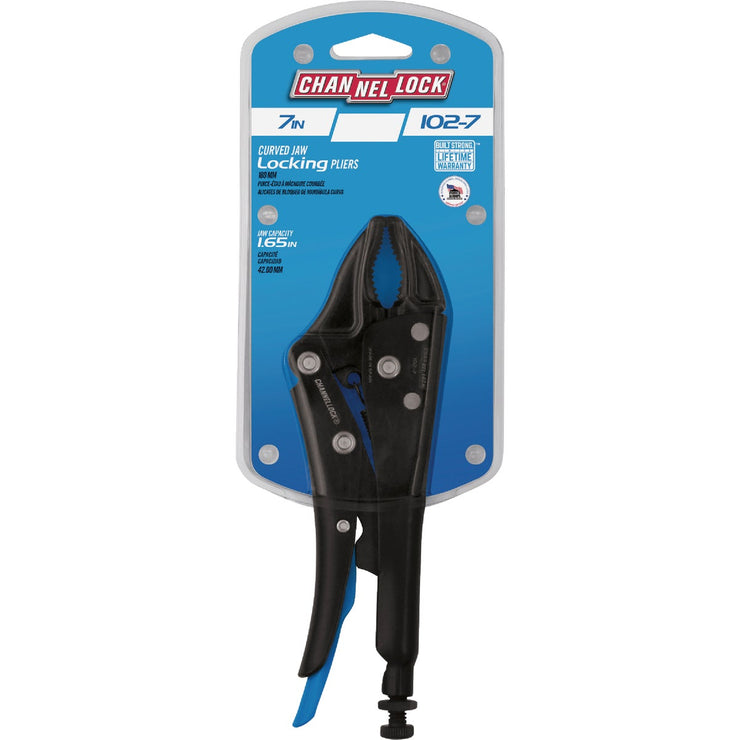 Image of Channellock 7 In. Curved Jaw Locking Pliers
