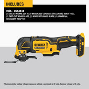 Image of DEWALT ATOMIC 20V MAX Brushless Cordless Oscillating Tool (Tool Only)