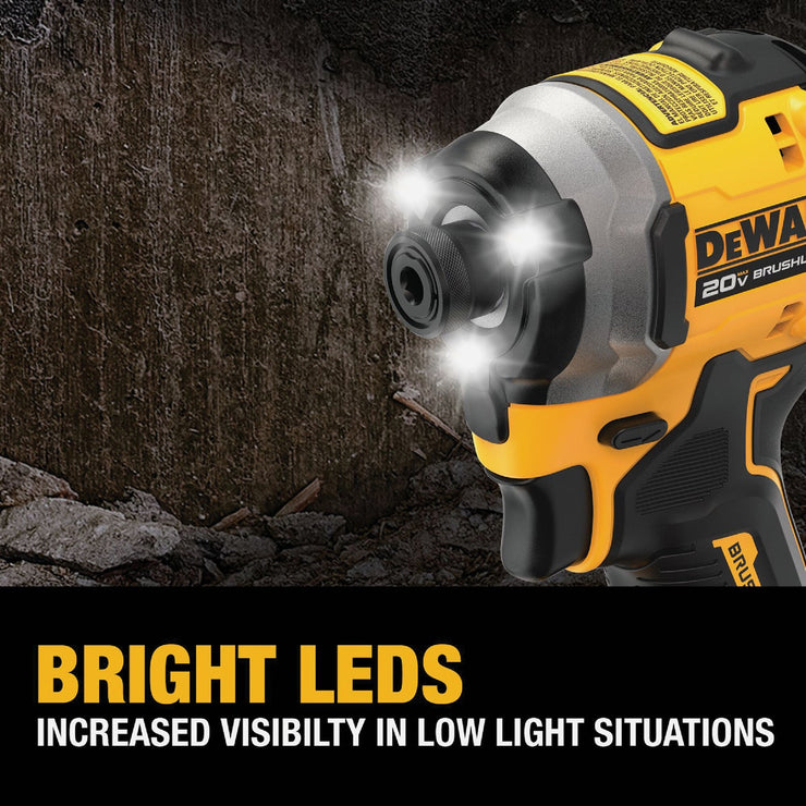 Image of DEWALT ATOMIC 20V MAX Brushless 1/4 In. Cordless Impact Driver (Tool Only)