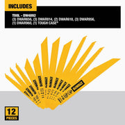 Image of DeWalt 12-Piece Reciprocating Saw Blade Set