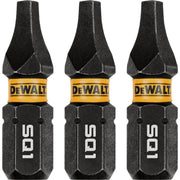 Image of DEWALT FlexTorq 1 In. #1 Square Impact Screwdriver Bit (3-Pack)