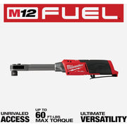 Image of Milwaukee M12 FUEL INSIDER Brushless 1/4 In. to 3/8 In. Extended Reach Cordless Box Ratchet (Tool Only)
