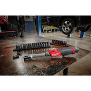 Image of Milwaukee M12 FUEL INSIDER Brushless 1/4 In. to 3/8 In. Extended Reach Cordless Box Ratchet (Tool Only)