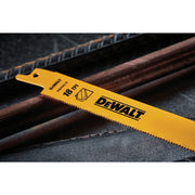 Image of DEWALT 6 In. 18 TPI Bi-Metal Metal Reciprocating Saw Blade (5-Pack)