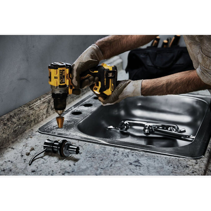 Image of DEWALT 20V MAX XR Brushless 1/2 In. Compact Drill/Driver Kit with 1.7 Ah POWERSTACK Battery & 2.0 Ah Battery & Charger