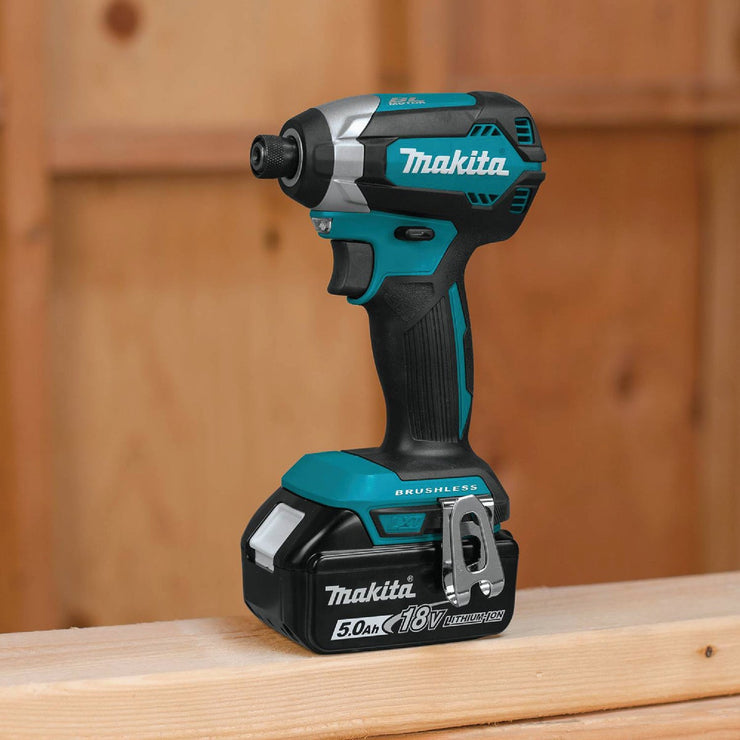 Image of Makita 2-Tool 18 Volt LXT Lithium-Ion Brushless Compact Hammer Drill/Driver & Impact Driver Cordless Tool Combo Kit