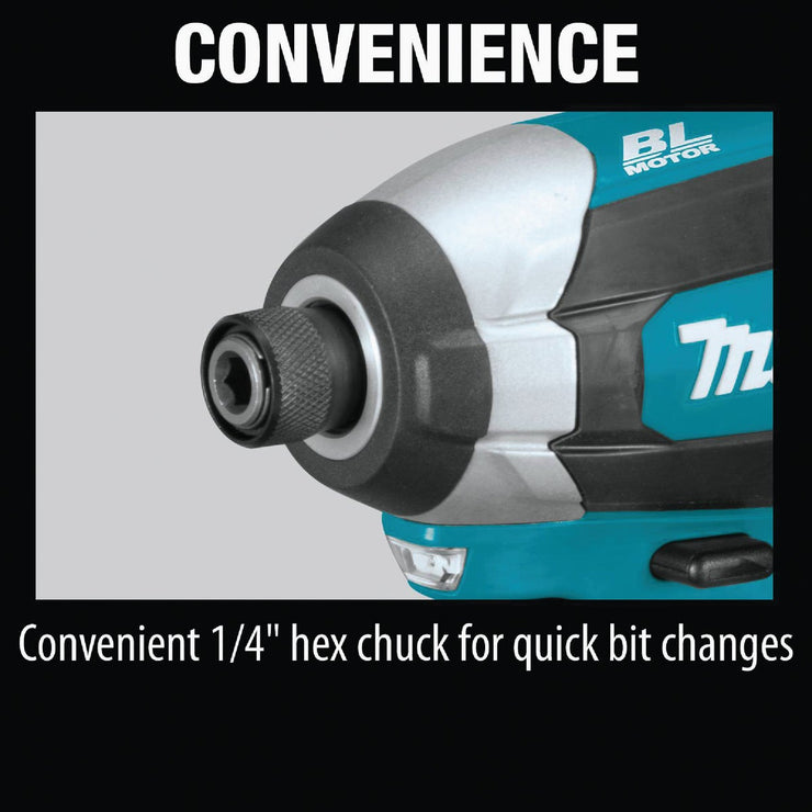 Image of Makita 2-Tool 18 Volt LXT Lithium-Ion Brushless Compact Hammer Drill/Driver & Impact Driver Cordless Tool Combo Kit