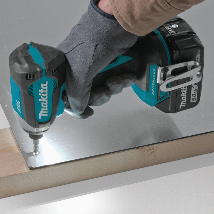 Image of Makita 2-Tool 18 Volt LXT Lithium-Ion Brushless Compact Hammer Drill/Driver & Impact Driver Cordless Tool Combo Kit