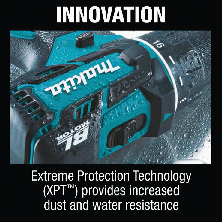 Image of Makita 2-Tool 18 Volt LXT Lithium-Ion Brushless Compact Hammer Drill/Driver & Impact Driver Cordless Tool Combo Kit