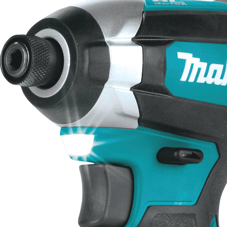 Image of Makita 2-Tool 18 Volt LXT Lithium-Ion Brushless Compact Hammer Drill/Driver & Impact Driver Cordless Tool Combo Kit